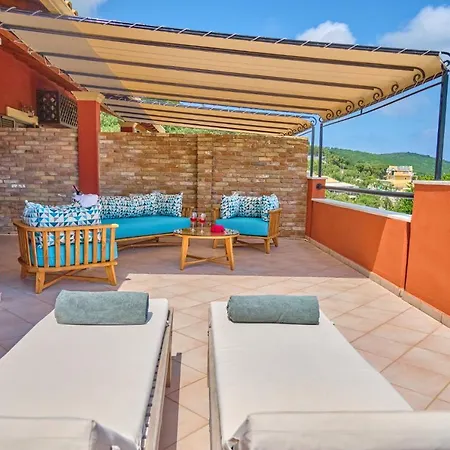 شقة فندقية Chrismos Luxury Corfu Apraos